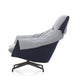 Vitra Bascule Highback Lounge Chair in Cento Light Lavender and Electric Blue — packshot, detail