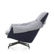 Vitra Bascule Highback Lounge Chair in Cento Light Lavender and Electric Blue — packshot, detail