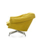 Vitra Bascule Lowback Lounge Chair in Iroko 2 Lemon — packshot, detail