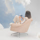 Vitra Bascule Lowback Lounge Chair — lifestyle, with model