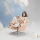 Vitra Bascule Lowback Lounge Chair — lifestyle, with model
