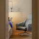 Vitra Bascule Highback Lounge Chair in Cento Light Sage and Light Lavender, Chalk base — lifestyle, bedroom