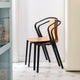 Vitra Belleville Armchair Wood in Natural Oak — lifestyle, stacked