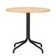 Vitra Belleville Bistro Table Indoor Round in Light Oak Veneer — packshot, detail