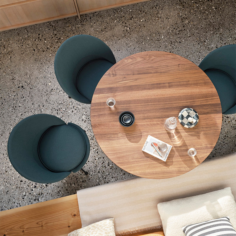 Vitra Cone Chair in Volo Forest with Guéridon Table — lifestyle