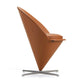 Vitra Cone Chair in Leather Premium Cognac — packshot, detail