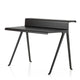 Vitra Courier Desk — Dark Oak Veneer with Deep Black Base, packshot 01