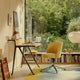 Vitra Mikado Side Chair Four Star Base — lifestyle, home office, with Vitra Courier Desk