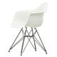 Vitra Eames Plastic Armchair RE DAR in 04 White RE / Basic Dark Powder Coated — packshot