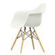 Vitra Eames Plastic Armchair RE DAW in 04 White RE / Honey-Toned Ash — packshot