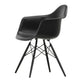 Vitra Eames Plastic Armchair RE DAW in 12 Deep Black RE / Black Maple — packshot