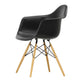 Vitra Eames Plastic Armchair RE DAW in 12 Deep Black RE / Honey-Toned Ash — packshot
