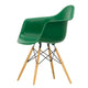 Vitra Eames Plastic Armchair RE DAW in 17 Emerald RE / Golden Maple — packshot
