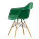 Vitra Eames Plastic Armchair RE DAW in 17 Emerald RE / Honey-Toned Ash — packshot