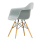 Vitra Eames Plastic Armchair RE DAW in 24 Light Grey RE / Golden Maple — packshot