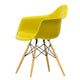 Vitra Eames Plastic Armchair RE DAW in 34 Mustard RE / Golden Maple — packshot