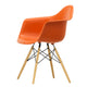 Vitra Eames Plastic Armchair RE DAW in 43 Rusty Orange RE / Honey-Toned Ash — packshot