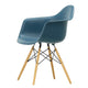 Vitra Eames Plastic Armchair RE DAW in 83 Sea Blue RE / Honey-Toned Ash — packshot