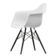 Vitra Eames Plastic Armchair RE DAW in 85 Cotton White RE / Black Maple — packshot