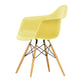 Vitra Eames Plastic Armchair RE DAW in 92 Citron RE / Golden Maple — packshot