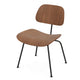 Vitra Eames Plywood Group DCM Chair in Black Pigmented Walnut, Basic Dark — packshot, detail