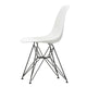 Vitra Eames Plastic Side Chair RE DSR in 04 White RE / Basic Dark Powder Coated — packshot