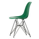Vitra Eames Plastic Side Chair RE DSR in 17 Emerald RE / Basic Dark Powder Coated — packshot