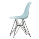 Vitra Eames Plastic Side Chair RE DSR in 23 Ice Grey RE / Basic Dark Powder Coated — packshot