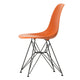Vitra Eames Plastic Side Chair RE DSR in 43 Rusty Orange RE / Basic Dark Powder Coated — packshot