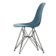 Vitra Eames Plastic Side Chair RE DSR in 83 Sea Blue RE / Basic Dark Powder Coated — packshot