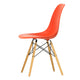 Vitra Eames Plastic Side Chair RE DSW in 03 Poppy Red RE / Golden Maple — packshot