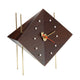 Vitra Diamond Desk Clock Walnut — packshot