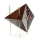 Vitra Diamond Desk Clock Walnut — packshot, detail