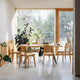 Vitra Chaise Tout Bois Chair with EM Table — lifestyle