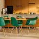 Vitra Eames Plastic Armchair RE DAW — lifestyle, kitchen, with Vitra Eames Plastic Side Chair RE DSW