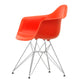 Vitra Eames Plastic Armchair RE DAR in 03 Poppy Red RE / Chrome — packshot