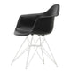 Vitra Eames Plastic Armchair RE DAR in 12 Deep Black RE / White Powder Coated — packshot