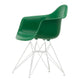 Vitra Eames Plastic Armchair RE DAR in 17 Emerald RE / White Powder Coated — packshot