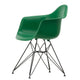 Vitra Eames Plastic Armchair RE DAR in 17 Emerald RE / Basic Dark Powder Coated — packshot