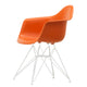 Vitra Eames Plastic Armchair RE DAR in 43 Rusty Orange RE / White Powder Coated — packshot