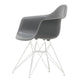 Vitra Eames Plastic Armchair RE DAR in 56 Granite Grey RE / White Powder Coated — packshot