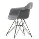 Vitra Eames Plastic Armchair RE DAR in 56 Granite Grey RE / Basic Dark Powder Coated — packshot
