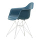 Vitra Eames Plastic Armchair RE DAR in 83 Sea Blue RE / White Powder Coated — packshot