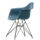 Vitra Eames Plastic Armchair RE DAR in 83 Sea Blue RE / Basic Dark Powder Coated — packshot