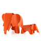 Vitra Eames Elephant RE in Eames Red Orange — packshot, with Eames Elephant Small