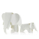 Vitra Eames Elephant RE in White — packshot, with Eames Elephant Small