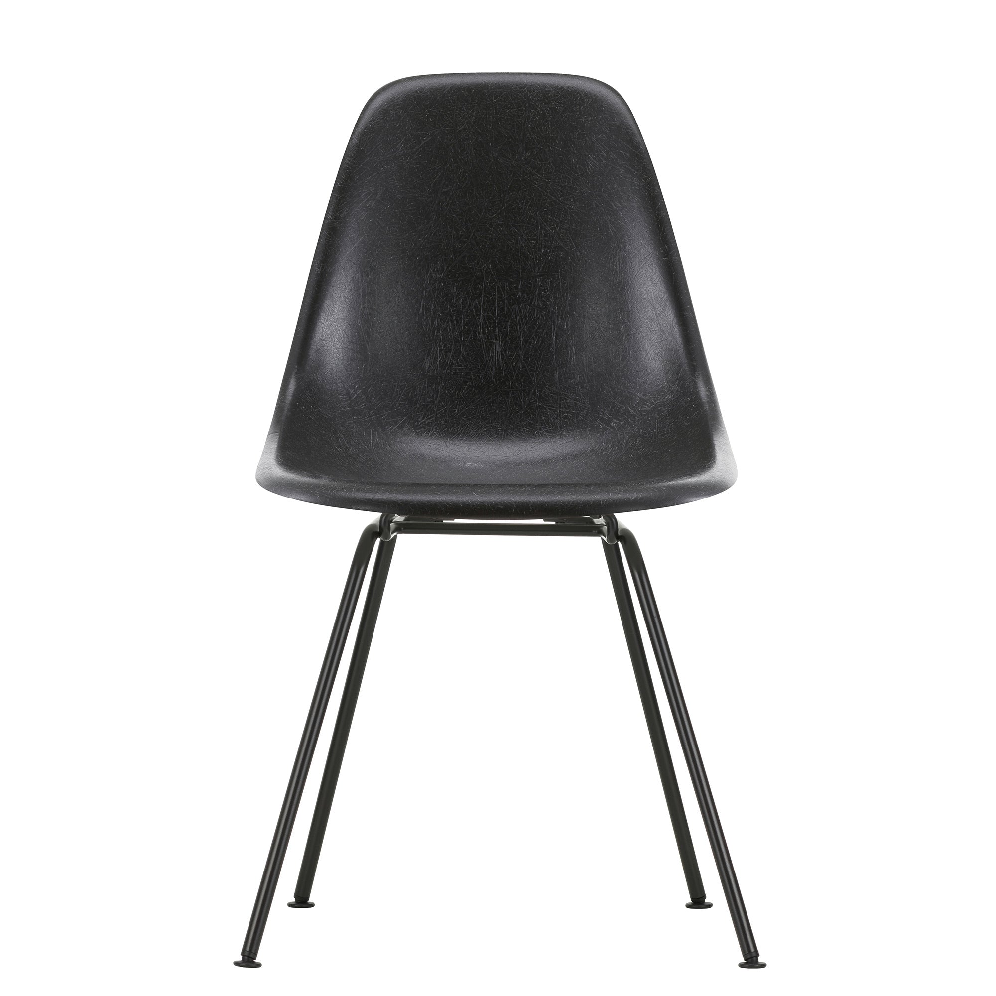 Vitra Eames Fiberglass Side Chair DSX in Elephant Hide Grey with Basic Dark base — packshot
