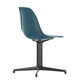 Vitra Eames Plastic Side Chair RE DSL in 83 Sea Blue RE / Basic Dark Powder Coated — packshot, detail