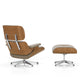 Vitra Eames Lounge Chair & Ottoman in Cherry Natural — packshot, detail