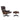 Vitra Eames Lounge Chair & Ottoman Display